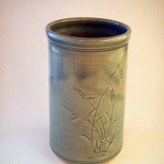 Vase with Incised Grasses
