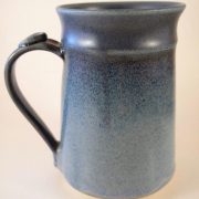 Morning Blue Tall Wide Bottom Mug