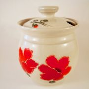 Red Poppy Honey Jar