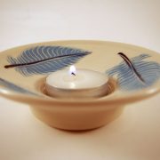 Tropical Feathers Tealight Holder