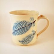 Tropical Feathers Wide Mug